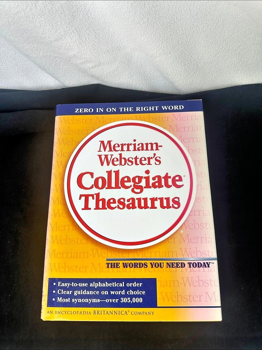 Merriam-Webster 's Collegiate Thesaurus Reference Book Yellow